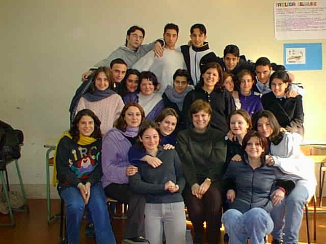 La 2 A del Liceo Ginnasio Vittorio Emanuele II, con la prof. ssa Oriana Pagliarone